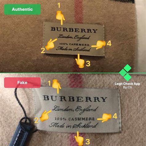 burberry real vs fake scarf|authentic burberry scarf tag.